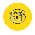 Renovatie en transformatie iconen
